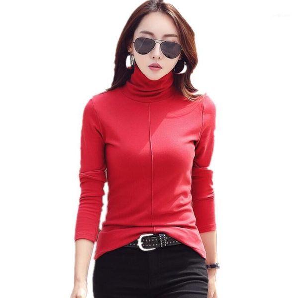 women's t-shirt 2021 fashion women autumn winter long sleeve turtleneck t-shirts female slim elegant plus size s392, White
women's t-shirt 2021 fashion women autumn winter long sleeve turtleneck t-shirts female slim elegant plus size s392, White