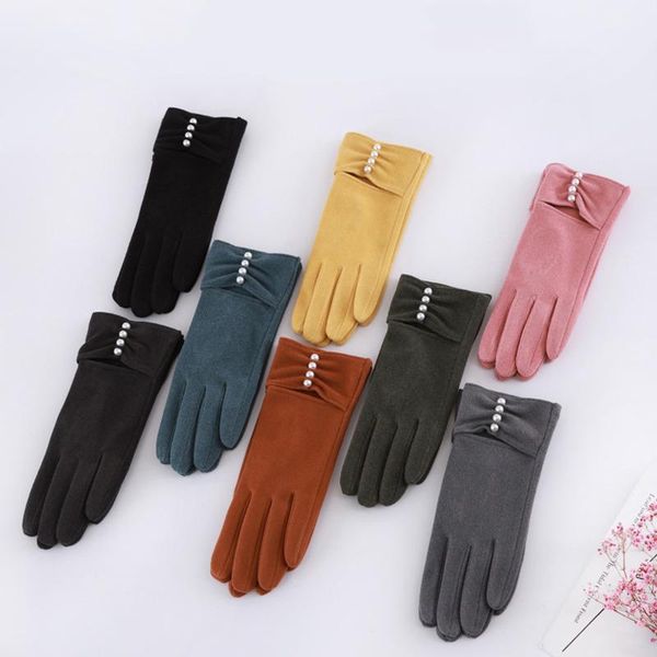 five fingers gloves artificial pear touch screen women vintage winter full finger warm slim windproof suede female glove mittens ski g033, Blue;gray
five fingers gloves artificial pear touch screen women vintage winter full finger warm slim windproof suede female glove mittens ski g033, Blue;gray
