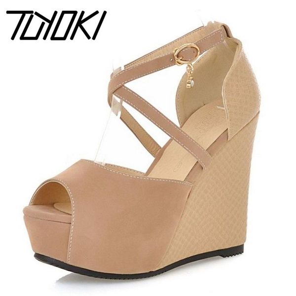 tuyoki size 32-45 4 colors ladies sandals wedges high heels party open toe shoes women elegant wedding buckle footwear, Black
tuyoki size 32-45 4 colors ladies sandals wedges high heels party open toe shoes women elegant wedding buckle footwear, Black