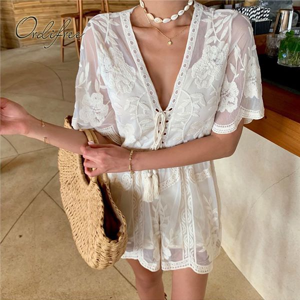 summer women jumpsuits rompers short sleeve overalls transparent white lace playsuit 210415, Black;white
summer women jumpsuits rompers short sleeve overalls transparent white lace playsuit 210415, Black;white