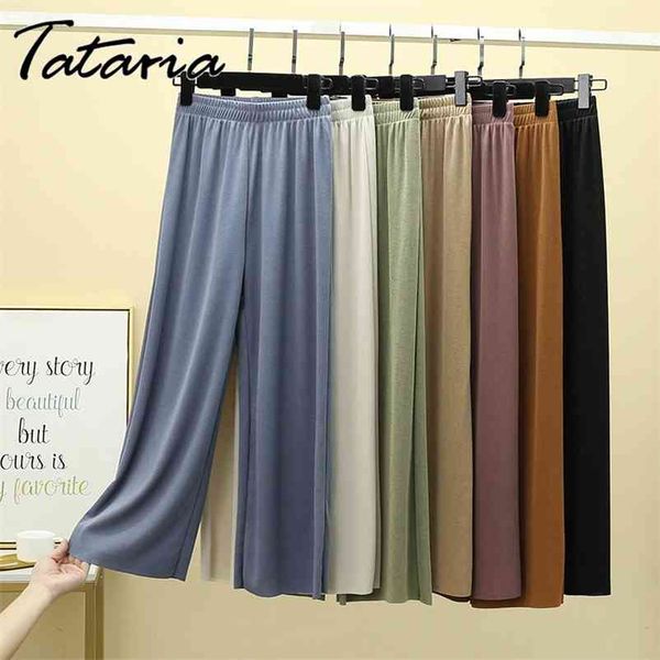 ice silk solid color women harem pants straight soft comfort high waist casual long trousers female slacks 210514, Black;white
ice silk solid color women harem pants straight soft comfort high waist casual long trousers female slacks 210514, Black;white