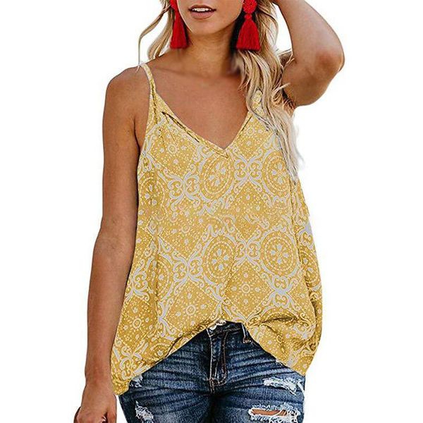 women's tanks & camis women loose sleeveless vest brace euro american summer printing fashion comfortable casual v-neck sling, White
women's tanks & camis women loose sleeveless vest brace euro american summer printing fashion comfortable casual v-neck sling, White