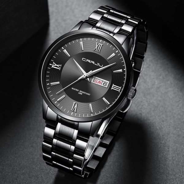 wristwatches men's watches crrju fashion luxury full steel wristwatch for mens waterproof date black gift quartz relogio masculino, Slivery;brown
wristwatches men's watches crrju fashion luxury full steel wristwatch for mens waterproof date black gift quartz relogio masculino, Slivery;brown