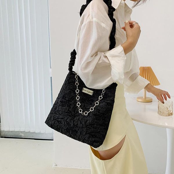 evening bags fashion cotton material shoulder bag pleated handle handbags casual crossbody for women chain shopping cross body
evening bags fashion cotton material shoulder bag pleated handle handbags casual crossbody for women chain shopping cross body