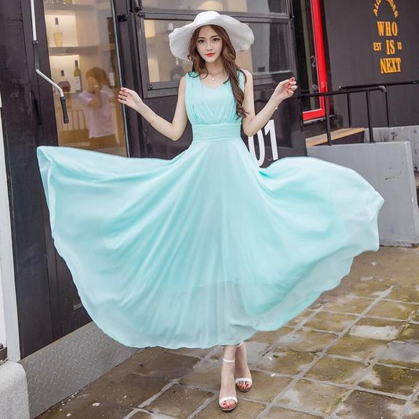 casual dresses plus size bohemia dress women summer fashion v-neck sleeveless draped sashes a-line chiffon vestidos de fiesta q292, Black;gray
casual dresses plus size bohemia dress women summer fashion v-neck sleeveless draped sashes a-line chiffon vestidos de fiesta q292, Black;gray