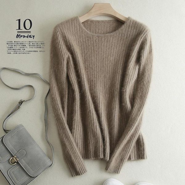 women's sweaters super warm 100% mink cashmere and pullovers women winter high elasticity soft sweater o-neck female basic, White;black
women's sweaters super warm 100% mink cashmere and pullovers women winter high elasticity soft sweater o-neck female basic, White;black