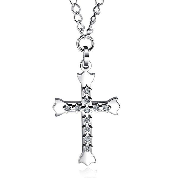 pendant necklaces cross necklace cubic zirconia stainless steel jewelry collier femme 2021 fashion women rose gold jewellery bijoux gift, Silver
pendant necklaces cross necklace cubic zirconia stainless steel jewelry collier femme 2021 fashion women rose gold jewellery bijoux gift, Silver