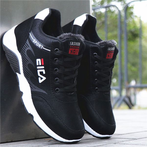 weh shoes for men winter leather pu warm ankle snow boots men winter rubber casual sneakers winter shoes plush, Black
weh shoes for men winter leather pu warm ankle snow boots men winter rubber casual sneakers winter shoes plush, Black