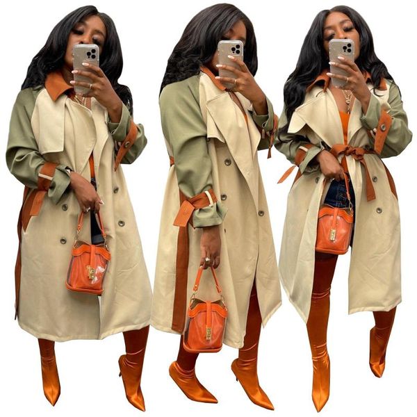 women's trench coats vintage women long coat fashion autumn winter casual over size female double breasted outwear overcoats, Tan;black
women's trench coats vintage women long coat fashion autumn winter casual over size female double breasted outwear overcoats, Tan;black