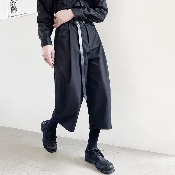 men's pants ewq / wear harlan fashionable male's loose personality vintage japanese tide wide leg calf length 9y2261, Black
men's pants ewq / wear harlan fashionable male's loose personality vintage japanese tide wide leg calf length 9y2261, Black