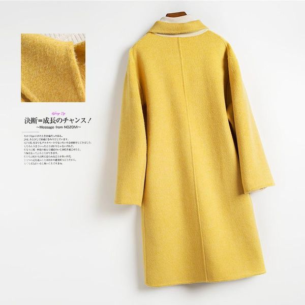 women's wool & blends autumn winter 2021 women long coat jacket casual warm solid cashmere coats, Black
women's wool & blends autumn winter 2021 women long coat jacket casual warm solid cashmere coats, Black