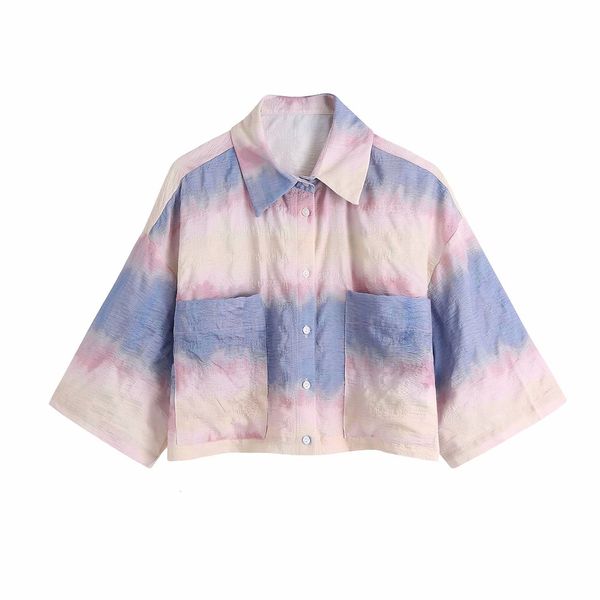 shirts 2021 women cropped tie dye half sleeves elegant fashion casual chic lady woman button up shirt, White
shirts 2021 women cropped tie dye half sleeves elegant fashion casual chic lady woman button up shirt, White
