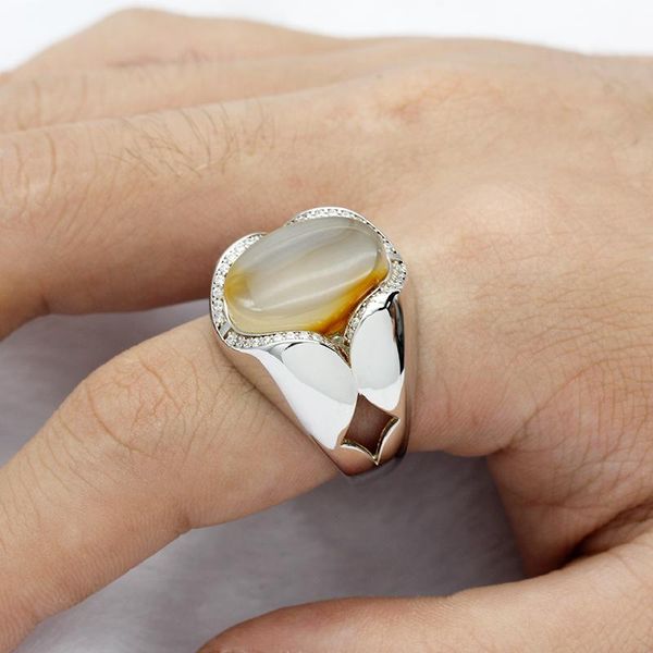 cluster rings turkish handmade jewelry 925 sterling silver men ring with big natural onyx stone thai for male women gift, Golden;silver
cluster rings turkish handmade jewelry 925 sterling silver men ring with big natural onyx stone thai for male women gift, Golden;silver