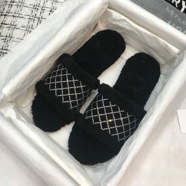 sandals leisure wool flat fashion brand design fur slippers winter indoor women's 3s2n, Black
sandals leisure wool flat fashion brand design fur slippers winter indoor women's 3s2n, Black