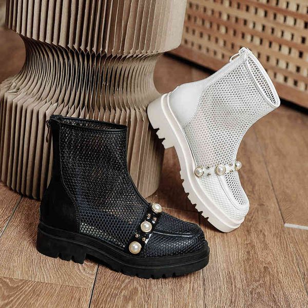 boots mesh heeled ankle for women heels platform shoes woman summer fashion pearl designer booties r6bq, Black
boots mesh heeled ankle for women heels platform shoes woman summer fashion pearl designer booties r6bq, Black