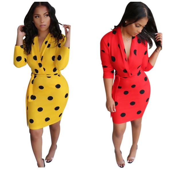 casual dresses zaggin 2021 autumn women dot print lace-up skinny knee-length dress deep v-neck full sleeve high waist one-step, Black;gray
casual dresses zaggin 2021 autumn women dot print lace-up skinny knee-length dress deep v-neck full sleeve high waist one-step, Black;gray