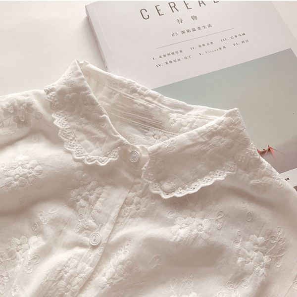 women's blouses & shirts lamtrip unique handmade little bunch of flowersembroidery peter pan collar long sleeve shirt blouse 8fqi, White
women's blouses & shirts lamtrip unique handmade little bunch of flowersembroidery peter pan collar long sleeve shirt blouse 8fqi, White