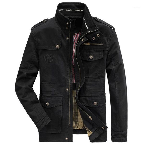men's jackets spring autumn jacket men 100% cotton business casual cargo military multi-pocket mens and coat male chaqueta hombre, Black;brown
men's jackets spring autumn jacket men 100% cotton business casual cargo military multi-pocket mens and coat male chaqueta hombre, Black;brown