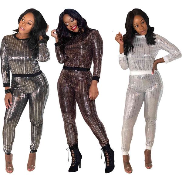 dress tsuretobe autumn winter sequins two piece set women long sleeve pullovers and pants tracksuit party club outfits female, White
dress tsuretobe autumn winter sequins two piece set women long sleeve pullovers and pants tracksuit party club outfits female, White