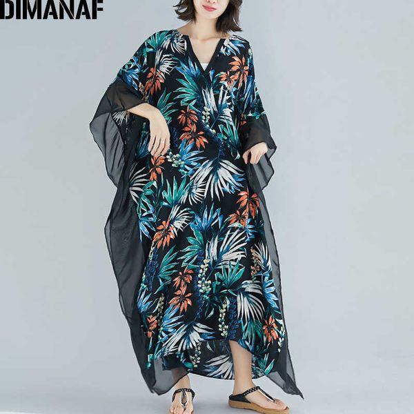 plus size women beach dress big sundress chiffon elegant female vestidos loose print floral lady maxi summer 210531, Black;gray
plus size women beach dress big sundress chiffon elegant female vestidos loose print floral lady maxi summer 210531, Black;gray