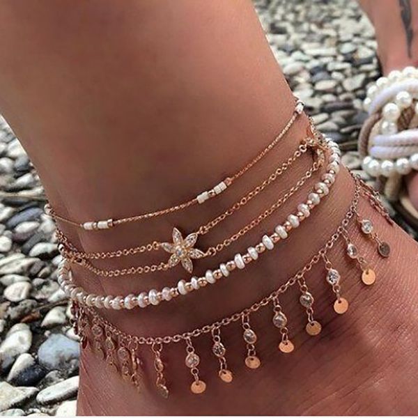 trendy flower crystal chains multilayer anklet for women water drop pendant beaded anklets bracelet foot jewelry, Red;blue
trendy flower crystal chains multilayer anklet for women water drop pendant beaded anklets bracelet foot jewelry, Red;blue