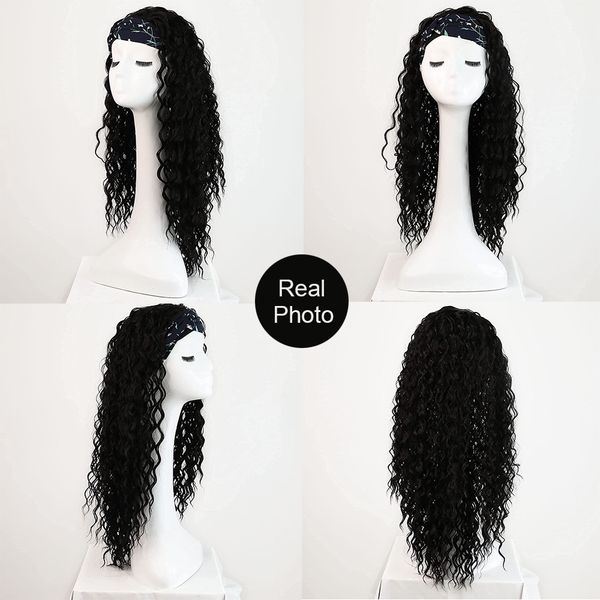 costume accessories easihair black long kinky curly silk headband wig for black women afro wig synthetic hair scarf wig no glue no sew, Silver
costume accessories easihair black long kinky curly silk headband wig for black women afro wig synthetic hair scarf wig no glue no sew, Silver