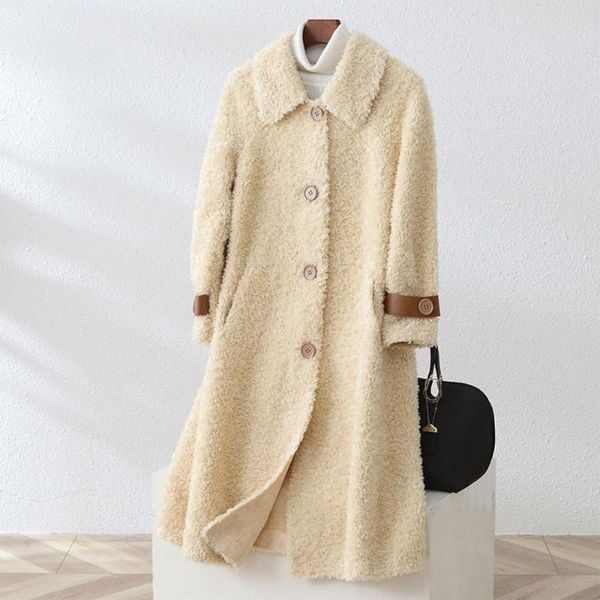 women's fur & faux 2021 winter wool coat women turn-down collar jacket ladies clothes female casual teddy outerwear long thick warm y32, Black
women's fur & faux 2021 winter wool coat women turn-down collar jacket ladies clothes female casual teddy outerwear long thick warm y32, Black