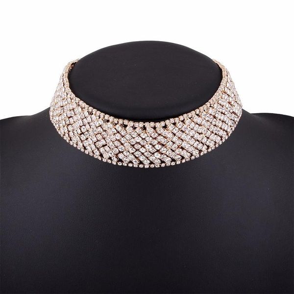 chokers fashion creative personality rhinestone decorated wide choker necklace accessories wedding party gift, Golden;silver
chokers fashion creative personality rhinestone decorated wide choker necklace accessories wedding party gift, Golden;silver