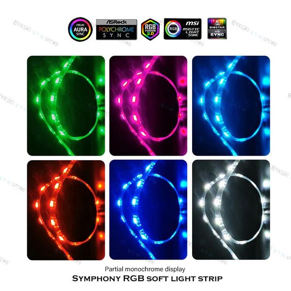 fans & coolings 40cm rgb led lights strip 5v a-rgb flexible soft lamp tape for pc case decoration magnetic suction
fans & coolings 40cm rgb led lights strip 5v a-rgb flexible soft lamp tape for pc case decoration magnetic suction