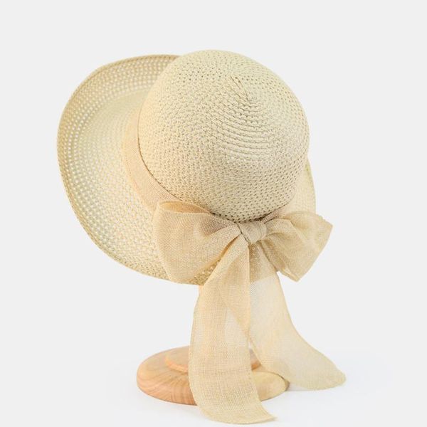 wide brim hats summer sun women girl straw hat elegant ribbon bow beach casual flat floppy panama bone feminino, Blue;gray
wide brim hats summer sun women girl straw hat elegant ribbon bow beach casual flat floppy panama bone feminino, Blue;gray