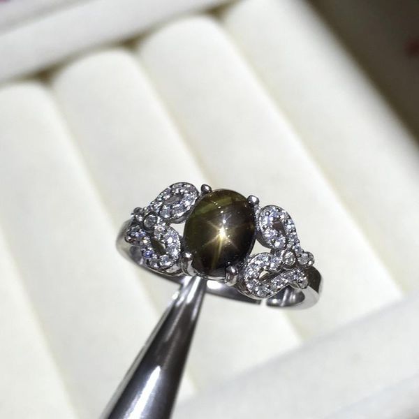 cluster rings natural sapphire black star ring for girl 925 sterling silver luxury jewelry l0054, Golden;silver
cluster rings natural sapphire black star ring for girl 925 sterling silver luxury jewelry l0054, Golden;silver