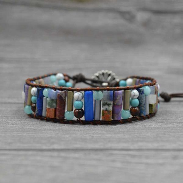 tennis handmade multilayer bracelet with natural stone rope chain for women men vintage beaded adjustable bangles jewelry accessories, Golden;silver
tennis handmade multilayer bracelet with natural stone rope chain for women men vintage beaded adjustable bangles jewelry accessories, Golden;silver