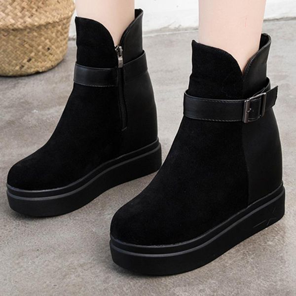 boots buckle strap women casual outdoor autumn winter ladies round toe platform solid shoes botas mujer invierno nice, Black
boots buckle strap women casual outdoor autumn winter ladies round toe platform solid shoes botas mujer invierno nice, Black