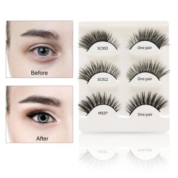 false eyelashes 3pairs easy to remove waterproof fiber makeup extensions eye lashes natural thick long lasting 3d eyelashe
false eyelashes 3pairs easy to remove waterproof fiber makeup extensions eye lashes natural thick long lasting 3d eyelashe