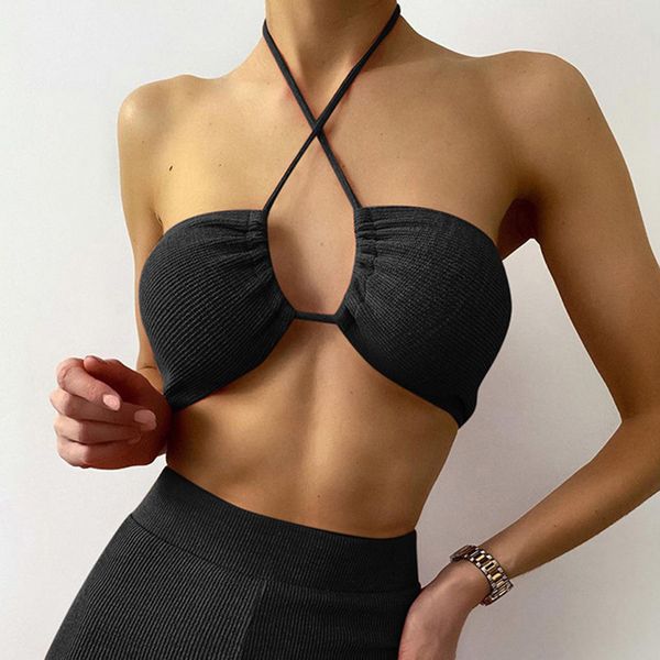 lucyever womens bustier bra vest crop summer halter backless beach camis woman club off shoulder knit tanks 210521, White
lucyever womens bustier bra vest crop summer halter backless beach camis woman club off shoulder knit tanks 210521, White