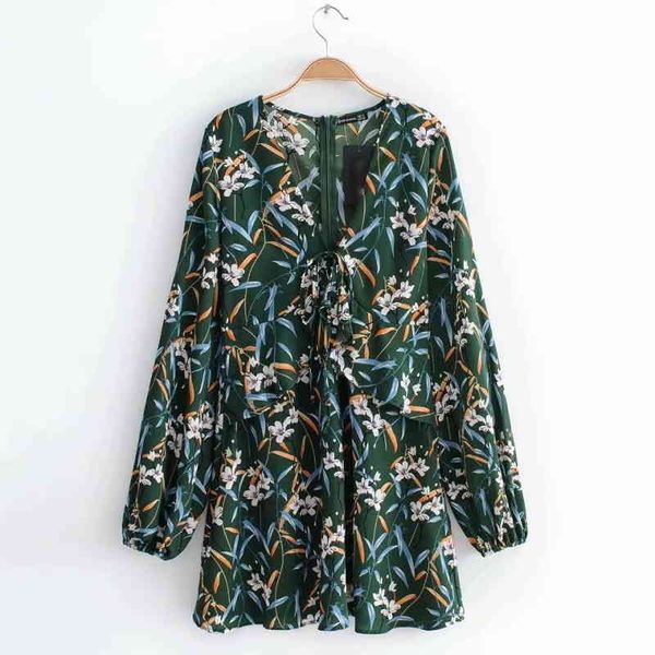 women vintage floral leaves print v neck ruffles mini dress ladies long sleeve vestidos bandage lace up party dresses ds1691 210419, Black;gray
women vintage floral leaves print v neck ruffles mini dress ladies long sleeve vestidos bandage lace up party dresses ds1691 210419, Black;gray