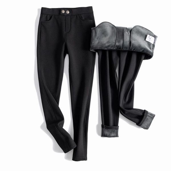 fall winter warm pants women's thick fleece korean slim skinny elastic pencil casual high waist black trousers clothing & capris, Black;white
fall winter warm pants women's thick fleece korean slim skinny elastic pencil casual high waist black trousers clothing & capris, Black;white