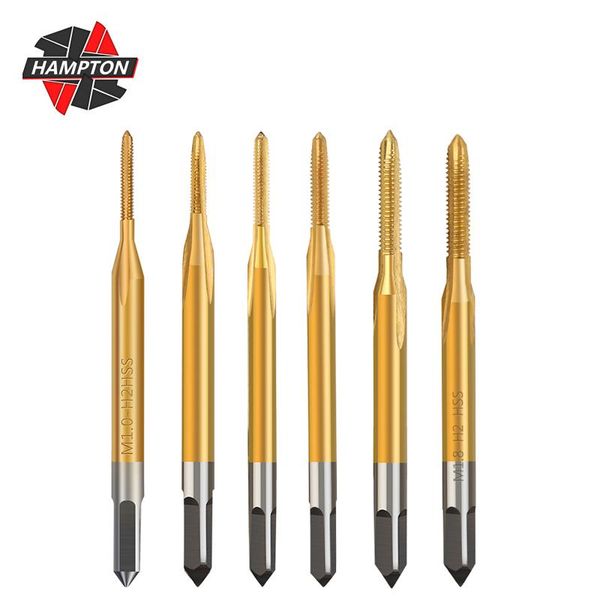 hand tools 6pcs thread tapping drill tin coated hss screw metric tap bits straight machine m1 m1.2 m1.4 m1.6 m1.7 m1.8
hand tools 6pcs thread tapping drill tin coated hss screw metric tap bits straight machine m1 m1.2 m1.4 m1.6 m1.7 m1.8