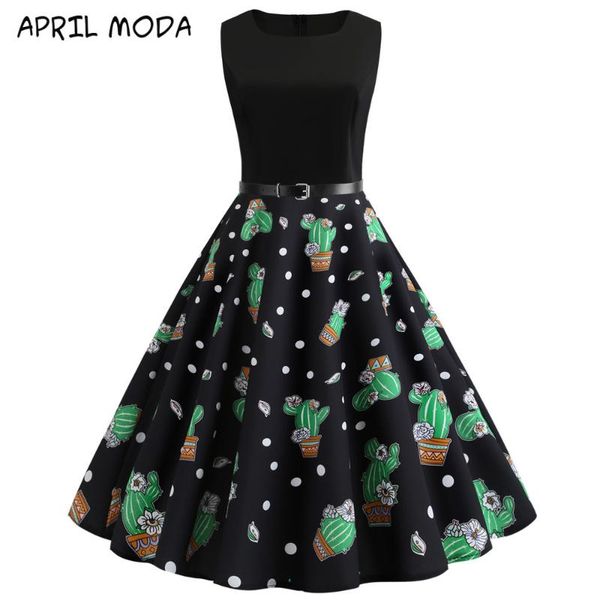 vintage summer women plus size dresses casual office elegant patchwork cactus print a-line black bandage dress, Black;gray
vintage summer women plus size dresses casual office elegant patchwork cactus print a-line black bandage dress, Black;gray