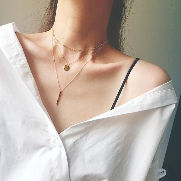 pendant necklaces yun ruo multilayer round necklace choker gold color fashion titanium steel jewelry woman christmas gift never fade drop, Silver
pendant necklaces yun ruo multilayer round necklace choker gold color fashion titanium steel jewelry woman christmas gift never fade drop, Silver