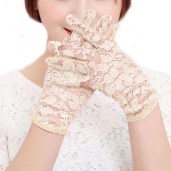 five fingers gloves lace sunscreen women party dress lady solid color full finger mittens sweet girls fashion accessories, Blue;gray
five fingers gloves lace sunscreen women party dress lady solid color full finger mittens sweet girls fashion accessories, Blue;gray