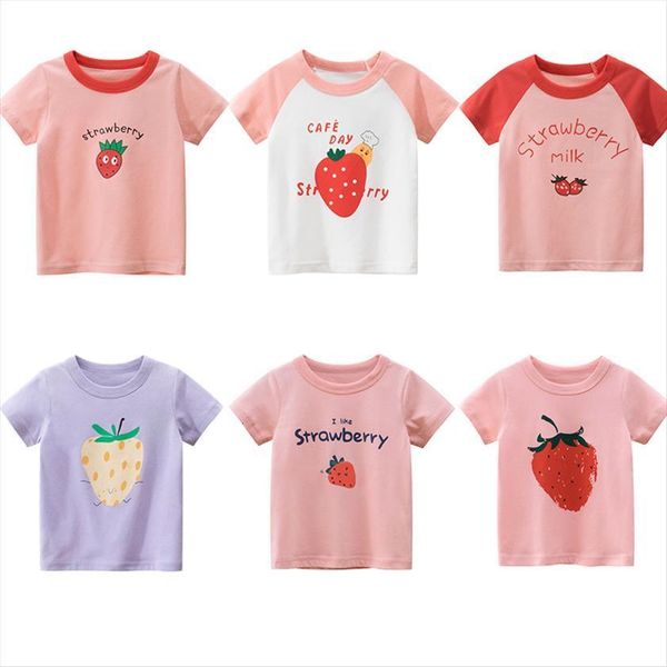 cute girls t shirt summer strawberry print cotton kids short sleeves baby girl clothes childrens 2 8 year, Blue
cute girls t shirt summer strawberry print cotton kids short sleeves baby girl clothes childrens 2 8 year, Blue