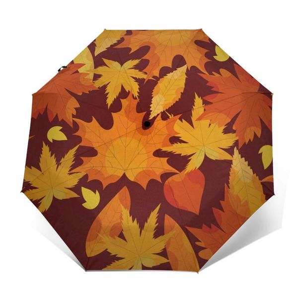 umbrellas wind resistant fully-automatic umbrella autumn leaves rain 3 folding parasol travel car
umbrellas wind resistant fully-automatic umbrella autumn leaves rain 3 folding parasol travel car