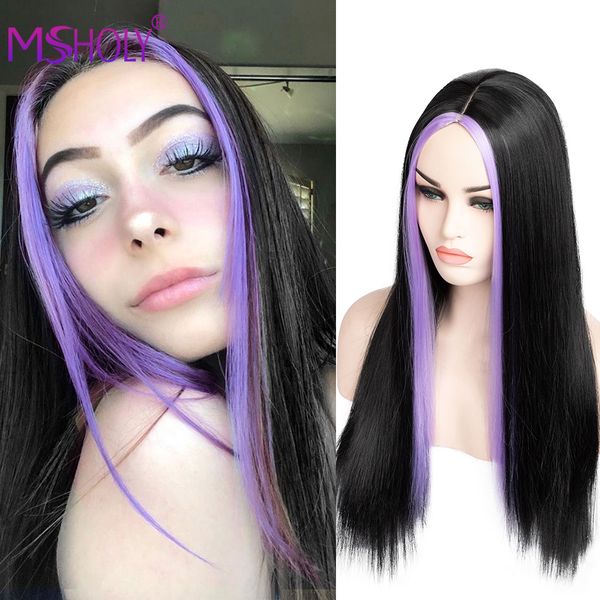 black long straight wig with highlights synthetic blonde pink green purple wigs for women high temperature cosplay wig msholy
black long straight wig with highlights synthetic blonde pink green purple wigs for women high temperature cosplay wig msholy