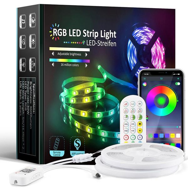 party decoration bluetooth remote control led light waterproof rgb string smart wifi universal set glow supplies
party decoration bluetooth remote control led light waterproof rgb string smart wifi universal set glow supplies
