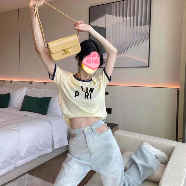21 spring and summer new fashion saijia contrast flocking letter beige white gentle youth vitality women's short sleeve
21 spring and summer new fashion saijia contrast flocking letter beige white gentle youth vitality women's short sleeve