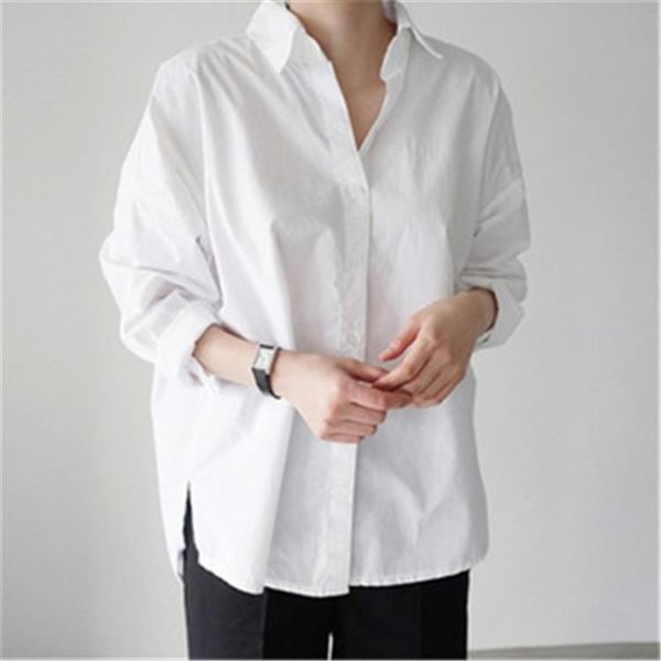 women's blouses & shirts women solid color blouse ladies casual shirt spring autumn, White
women's blouses & shirts women solid color blouse ladies casual shirt spring autumn, White
