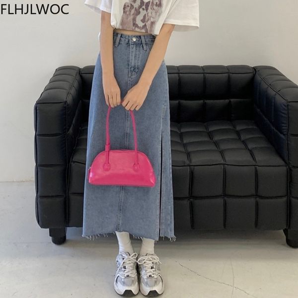 skirts summer cute sweet girls women solid high waist blue denim jeans long split 1uqp, Black
skirts summer cute sweet girls women solid high waist blue denim jeans long split 1uqp, Black