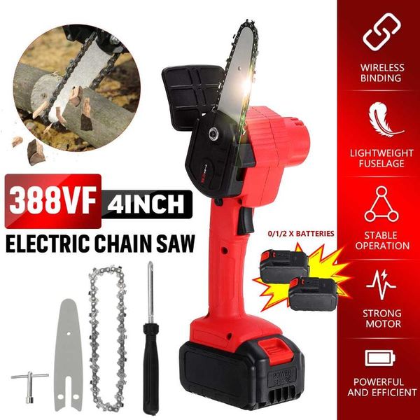 power tool sets 388vf 4 inch electric chain saw with battery woodworking pruning one-handed garden rechargeable eu/us plug chainsaw
power tool sets 388vf 4 inch electric chain saw with battery woodworking pruning one-handed garden rechargeable eu/us plug chainsaw