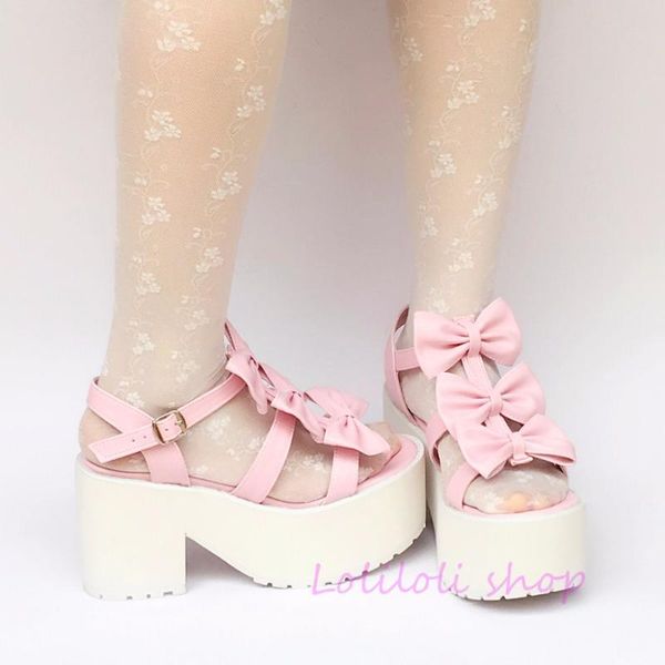 dress shoes princess sweet lolita loliloli yoyo japanese design custom large-size pink pu with cute bows high-heeled sandals 1456-a, Black
dress shoes princess sweet lolita loliloli yoyo japanese design custom large-size pink pu with cute bows high-heeled sandals 1456-a, Black